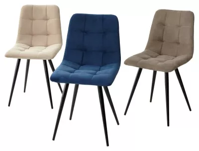 Стул CHILLI-Q синий #29, велюр / черный каркас, 4 шт/ 1 к, М-City Стул CHILLI-Q синий #29, велюр / черный каркас, 4 шт/ 1 к, М-City