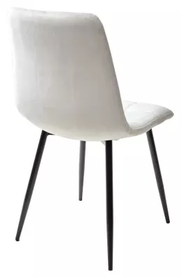 Стул BARI UF910-02 LIGHT GREY, велюр / черный каркас М-City Стул BARI UF910-02 LIGHT GREY, велюр / черный каркас М-City