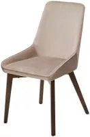 Стул CRISTIAN Future-009 латте, велюр / орех, ®DISAUR