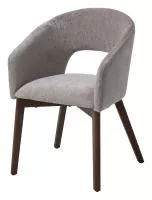 Стул THOMAS BOSTON-151 серый, ткань / орех, ®DISAUR