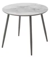 Стол МИЛТОН D89 PANDORA LIGHT, керамика / ЛАТТЕ каркас М-City