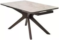 Стол EDER 160 GLOSS COLD JADE SOLID CERAMIC / Орех, ®DISAUR