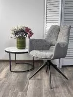 Стул DAVEN 360 град. поворот. RIELY-450 / G1038-04 Серый /Темно-серый, ®DISAUR