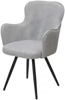 Стул ALTAIR 360 град. поворот. NS10 серый, букле / черный каркас, М-City