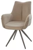 Стул МАРК 360 град., цвет B-03/LOTOS-03 бежевый, велюр / латте каркас М-City