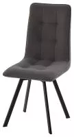 Стул ДАРЛИНГ 360 град. поворот. цвет B28 Темно-серый, велюр / черный каркас