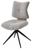 Стул ДЕЛИ (DELI) 360 град, цвет БЕЖЕВЫЙ H300126-2, ткань / ЧЕРНЫЙ каркас, ®DISAUR