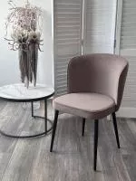 Стул МИЛАНО B5 Капучино, велюр / черный каркас, М-City