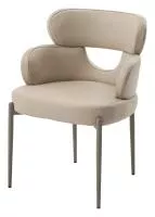 Стул VALTER HF017-02 Бежевый, экокожа / Латте каркас, ®DISAUR