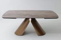 Стол CALDERON 180 GLOSS GRAND CORDILLERA керамика / бронзовый винтажный каркас, ®DISAUR