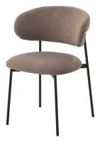 Стул ТРЕНД (TREND) цвет NS05 Капучино, букле / черный каркас