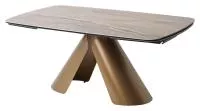Стол CALDERON 180 GLOSS GRAND CORDILLERA керамика / бронзовый винтажный каркас, ®DISAUR