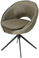 Стул ANABEL 360 град. поворот Зеленый F07-003-01 / MONTECRISTO 8421 / серый каркас, ®DISAUR Стул ANABEL 360 град. поворот Зеленый F07-003-01 / MONTECRISTO 8421 / серый каркас, ®DISAUR