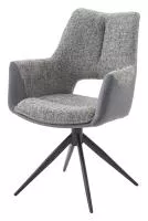 Стул DAVEN 360 град. поворот. RIELY-450 / G1038-04 Серый /Темно-серый, ®DISAUR