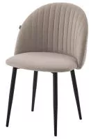 Стул БАРИ Marseille-13 Латте, велюр / черный каркас