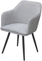 Стул ФОРТ (FORT) 360 град. поворот. цвет 10 Серый, букле / черный каркас