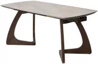 Стол DAKAR 180 GLOSS AMBER JADE SOLID CERAMIC / Орех, ®DISAUR Стол DAKAR 180 GLOSS AMBER JADE SOLID CERAMIC / Орех, ®DISAUR