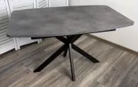 Стол АРКАНЗАС (ARKANSAS) 130 Бетон Портленд / Черный