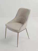 Стул ABRIOLA BOSTON-102 латте, ткань / бронзовый винтажный, ®DISAUR