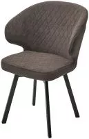 Стул ХИЛТОН 360 град., цвет B29 Шоколадный, велюр / черный каркас М-City