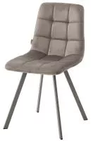 Стул CHILLI SQUARE G062-13 кварцевый, велюр/ латте каркас М-City