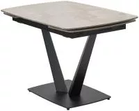 Стол ALATRI 120 GLOSS AMBER JADE SOLID CERAMIC / BLACK, ®DISAUR