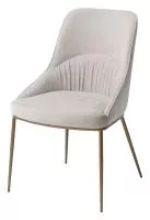 Стул ABRIOLA BOSTON-102 латте, ткань / бронзовый винтажный, ®DISAUR