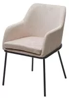 Стул АЛИСТЕР, цвет RAIN 2 какао велюр / черный каркас