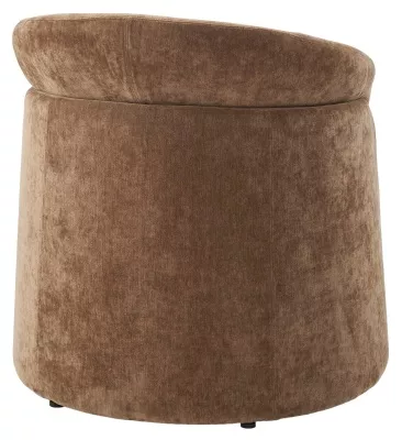 Кресло+оттоманка ХАГ (HUG) AT5139-13 Коричневый, ткань/ каркас металл в обивке, ®DISAUR