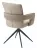 Стул КИННЕТ (KINNET) 360 град. поворот цвет БЕЖЕВЫЙ MOHAIR-110/CASTEL-15, ткань/ Тем.-серый, ®DISAUR