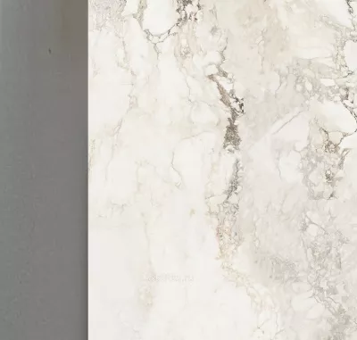 Стол ПУАНТО 200  BRECHA CREMA ELEGANCE, керамика / Латте каркас М-City