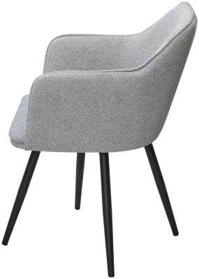 Стул ФОРТ (FORT) 360 град. поворот. цвет 10 Серый, букле / черный каркас