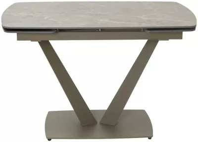 Стол ALATRI 120 MATT LATTE STONE SOLID CERAMIC / TAUPE, ®DISAUR