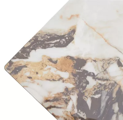 Стол ACERRA NEW 160 GLOSS GRAND JADE SOLID CERAMIC/ каркас цвета шампань, ®DISAUR