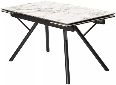 Стол ЛИБЕРТИ 180 цвет Ледяной нефрит (Cold Jade), керамика / Черный каркас