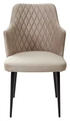 Стул ГЕРМАН (HERMAN) ЛАТТЕ #25, велюр / черный каркас