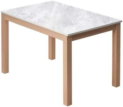 Стол TME-6931 MBH SWEDEN белый мрамор / MILKY WHITE  M-City