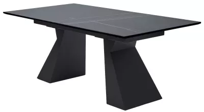 Стол БОГАРТ 200 цвет ТИТАН (TITANIUM BLACK PULIDO), керамика / Черный