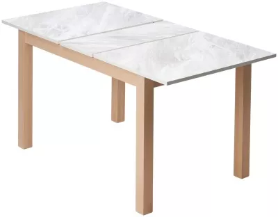 Стол TME-6931 MBH белый мрамор SWEDEN / MILKY WHITE