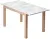 Стол TME-6931 MBH белый мрамор SWEDEN / MILKY WHITE