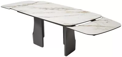 Стол BIRGER 200 KL-188 Контрастный мрамор, итальянская керамика, ®DISAUR