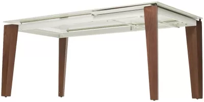 Стол ESMIR 160 GLOSS LUXURY PANDORA SOLID CERAMIC/орех, ®DISAUR