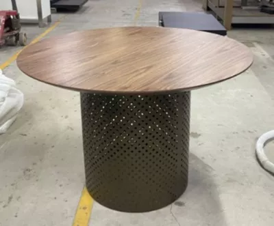 Стол RAFAEL 120 Орех 3001 МДФ / Бронза, ®DISAUR