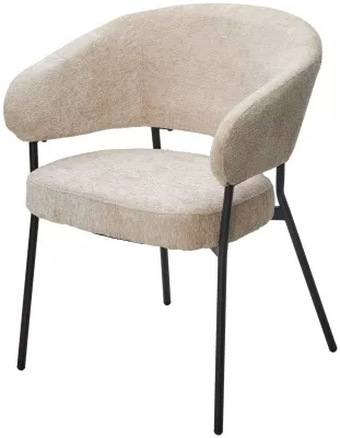 Стул САГ (SAGE 3018-10) бежевый, шенилл / черный каркас, ®DISAUR