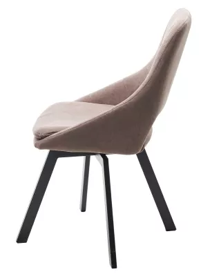 Стул АСП (ASP), 360 град. поворот. B5 Капучино, велюр / черный каркас