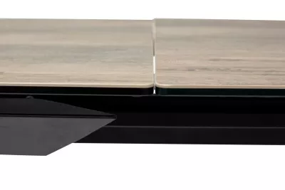 Стол CREMONA 180 KL-61 Под дерево, итальянская керамика / черный каркас, ®DISAUR