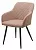 Стул BRANDY 505-4 Латте, велюр "беспальчиковый" / черный каркас, М-City