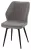 Стул РОССО 360 град. поворот. цвет B22 Серый, велюр / черный каркас