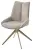 Стул ОСКАР (OSKAR) 360 град, цвет КРЕМОВЫЙ (RIELY-111/PRESENT-120), ткань / ШАМПАНЬ каркас, ®DISAUR
