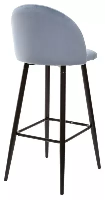 Барный стул MALIBU пудровый синий, велюр G108-56 М-City